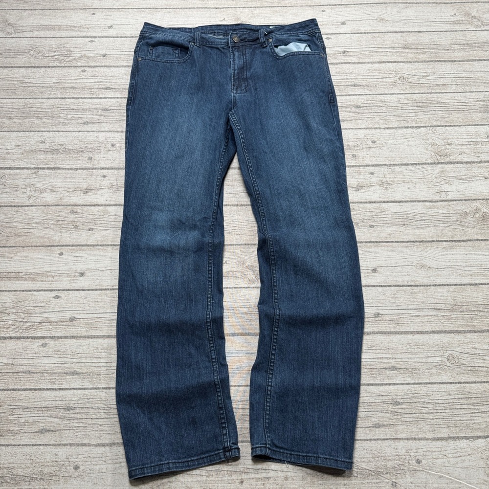Buffalo David Bitton Jeans Men's 36x32 Blue Jack-X Slim Fit Straight Leg Stretch